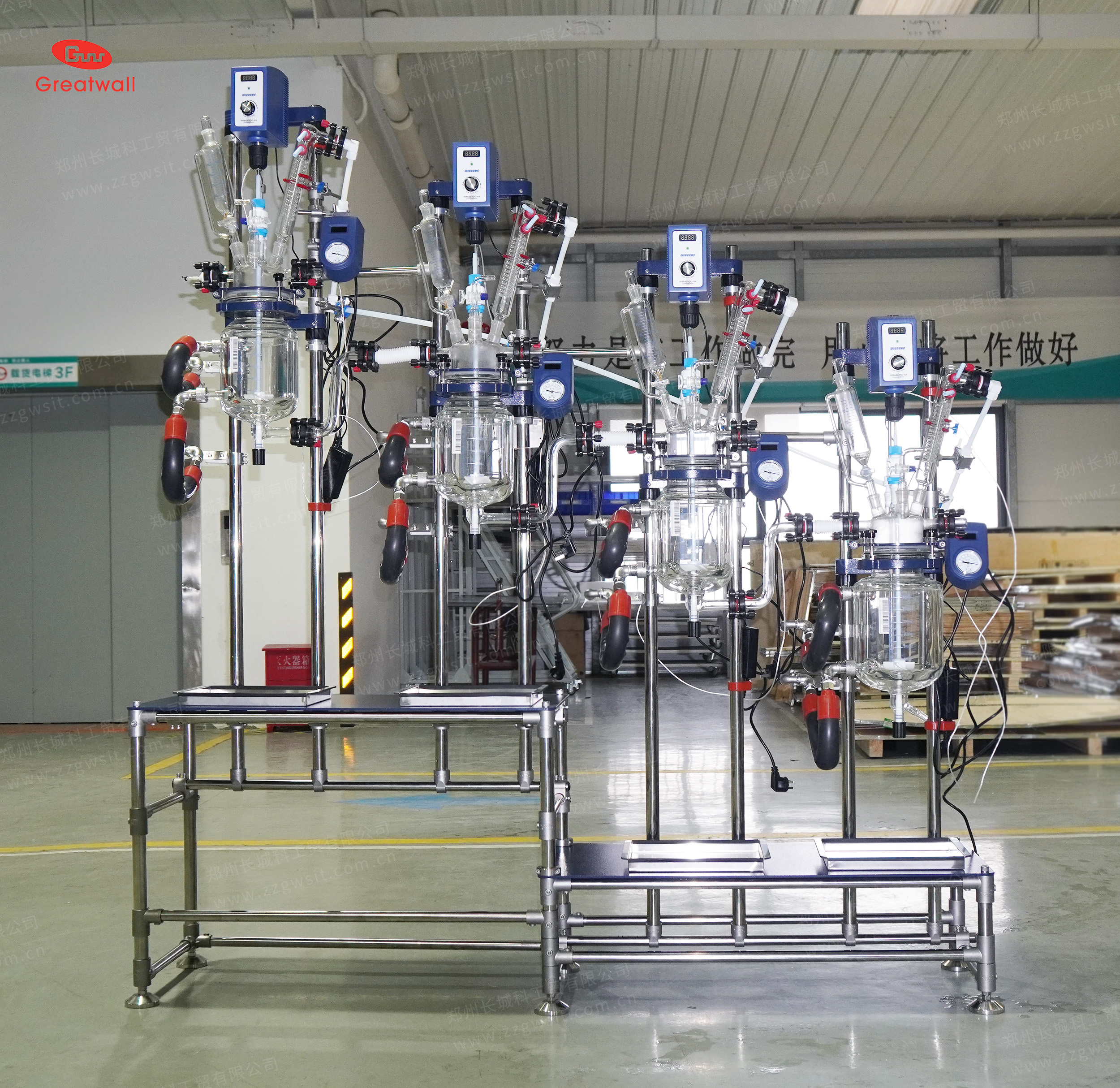 以“串聯”之智，解“效率”之困|四級串聯溢流玻璃反應釜組合裝置：連續化反應的模塊化解決方案！